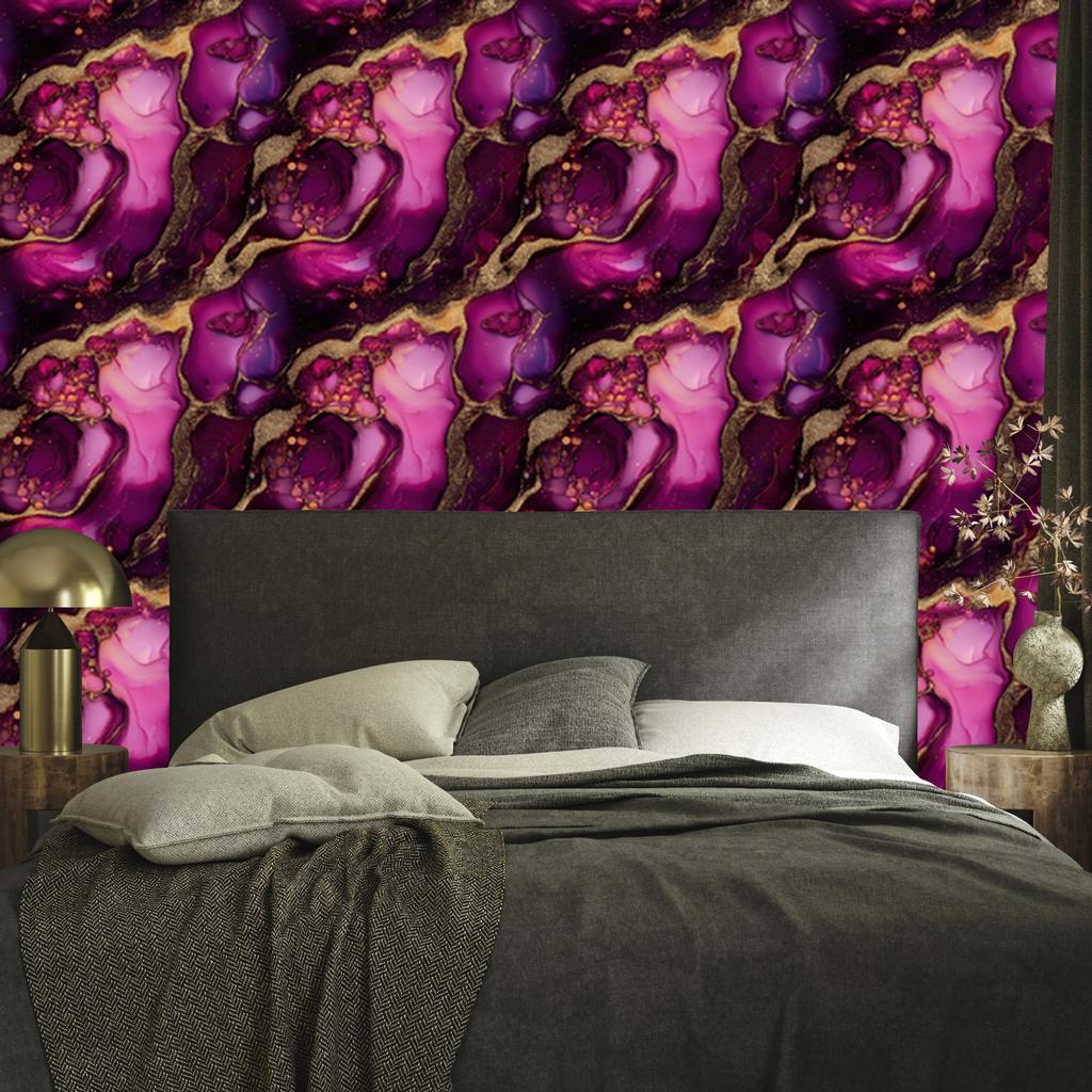 Ink wallpaper burgundy, purple, burgundy and plum 50x1000
