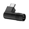 2.0mm 3Pin Male To Type C Male Conversion Adapter Black Converter Support 5V 9V 20V Charging for USB C Phones Laptops