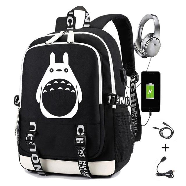 Zaino Periferico Animazione Cartone Animato Grande Capacità Zaino Scolastico Studenti Borsa da Viaggio all'Aperto Borsa per Computer