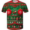 Santa Claus Christmas Print Short Sleeve for Boys Girls Cute O-Neck Pullover Tees Casual Loose Children's Top Children's T-Shirt