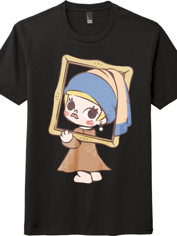

Nostalgic Molly Cartoon Print T-Shirt,Unisex Casual Anime Tee|Dailyand Art Lovers 4XL