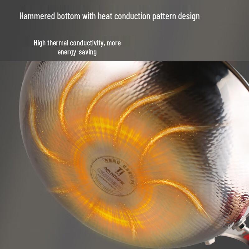 Amos 32cm Pure Titanium Non-Stick Wok