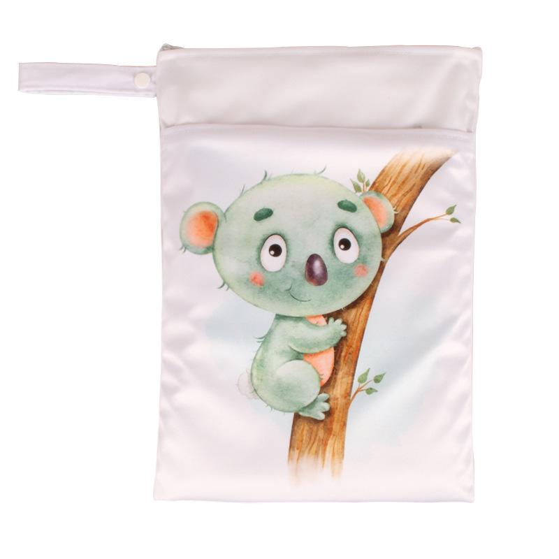 Cartoon Cute Waterproof Wet/Dry Separation Storage Bag (25x35cm) for Travel and Clothing