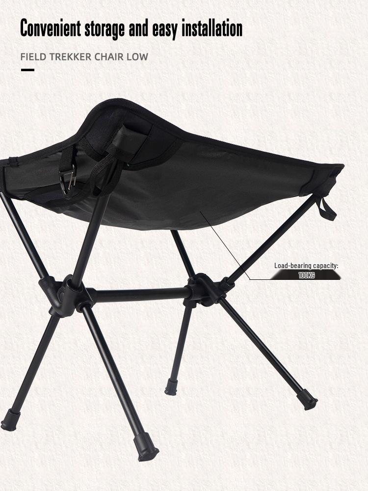 Ultra-Light Outdoor Folding Chair for Camping, Fishing, Sketching - Portable Aluminum Stool