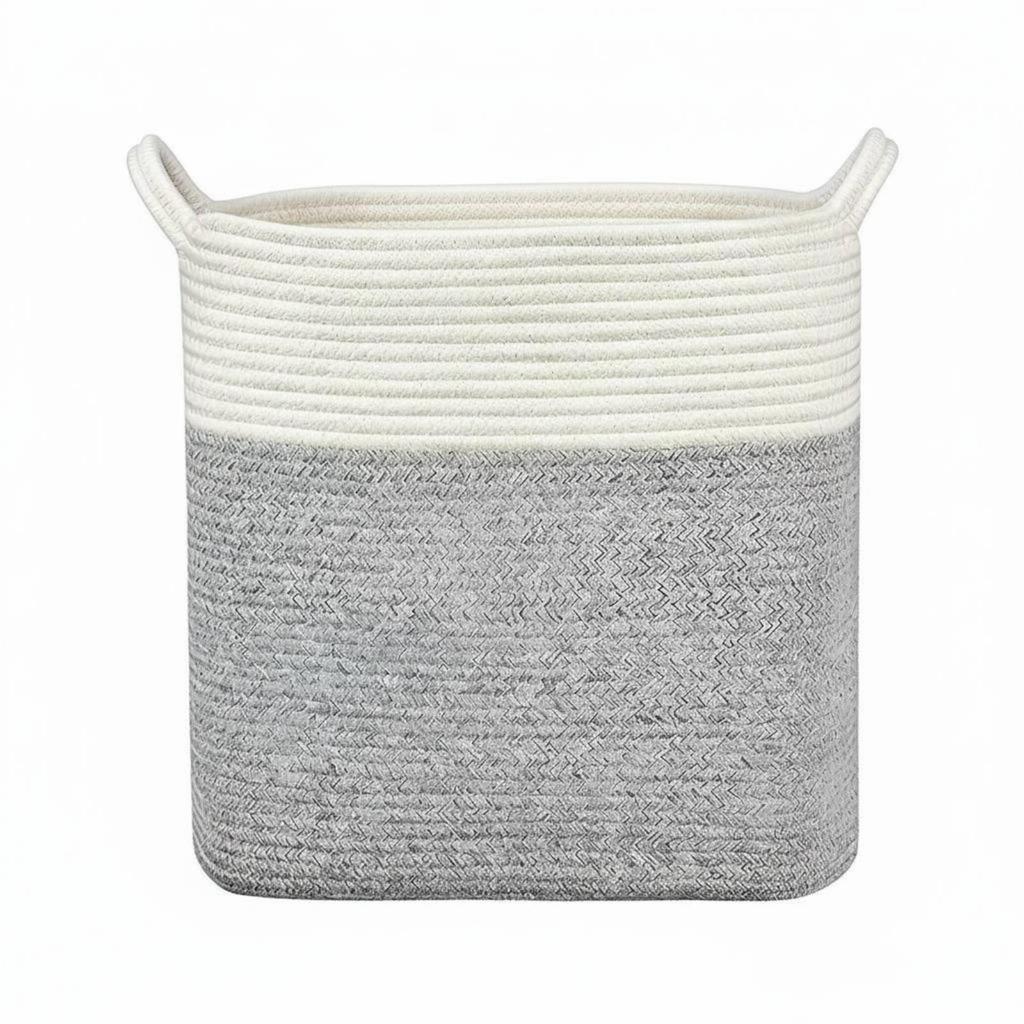 Linen Basket Versatile Blanket Basket Lightweight Foldable Hamper for Bedroom, Dorm Room
