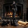 Figura de Bruja Vintage de Halloween, Adorno Decorativo de Mesa para Decoración del Hogar