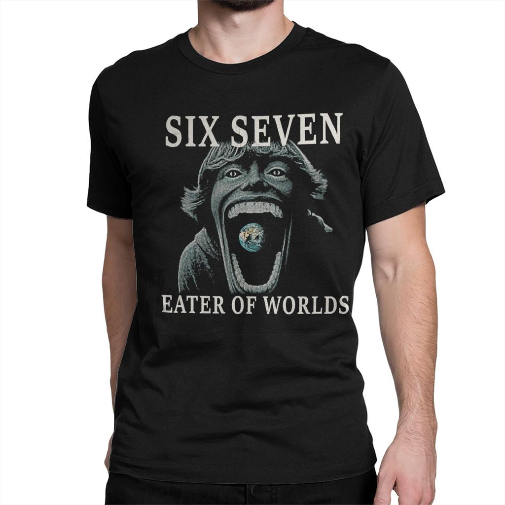 Fashion Six Seven 6 7 Meme Funny 67 TShirt Men Womens Round Neck Cotton T Shirts Short Sleeve Tee Shirt Summer Tops