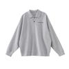 Retro Loose Fit Long Sleeve Polo Sweatshirt - French Influencer Style