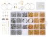 Perriberry Handmade Earring Starter Kit: Earring Parts and Accessory Kit Set, Basic 24 Types In 2 Colors, Handmade Earrings (Starter Kit)