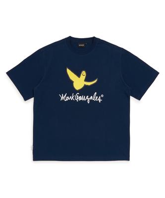 Angel Graphic Short Sleeve T-Shirt - Navy
