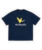 Angel Graphic Short Sleeve T-Shirt - Navy