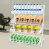 4-Tier White Candy Display Rack - Modern Countertop Snack Organizer Shelf - Freestanding Retail Display Stand for Candy, Treats