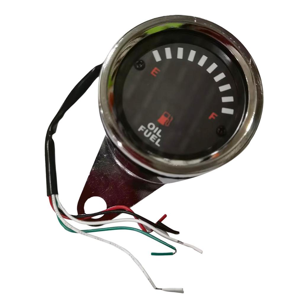 60mm Universal Car Motorcycle Fuel Level Meter Gauge LED Light Display 12V