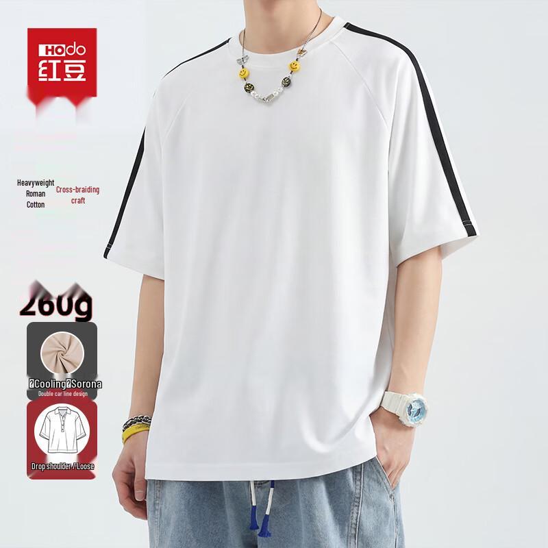 Hodo Men s Heavyweight Roman Cotton Anti-bacterial Short Sleeve T-Shirt M
