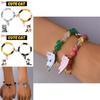 Summer Glass Bead Animal Hand Chain With Magnetic Closure For Couples Casual Wear