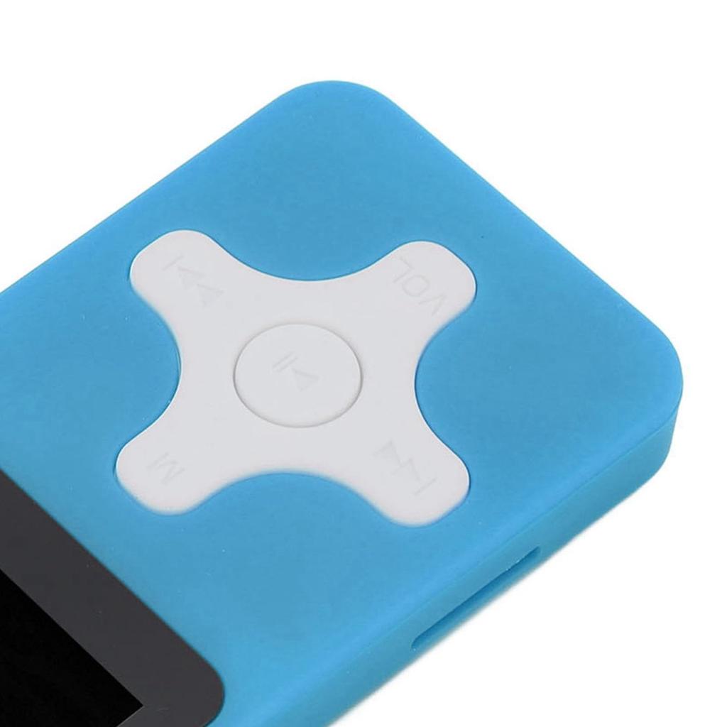 MP3-Player mit Bluetooth, Musik-Player mit UKW-Radio, Wecker, Aufnahme, Digitaler Audio-Player mit HiFi-Sound-Lautsprecher, 128 GB erweiterbar (BLAU)