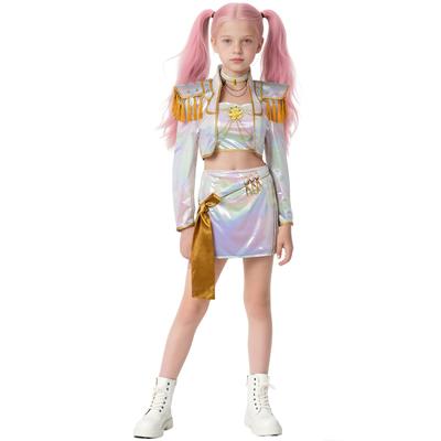 New Demon Hunters KPop Cosplay Rumi Mira Zoey Costume PU Leather White Singing Suit Women Halloween Carnival Party Outfit