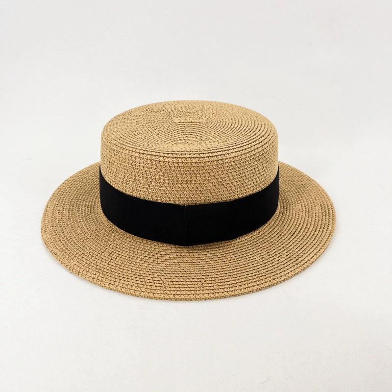 202603-shi Ins Chic Summer Classic Encrypted Paper Grass Weave Sunscreen Fedoras Cap Men Women Leisure Panama Jazz Hat