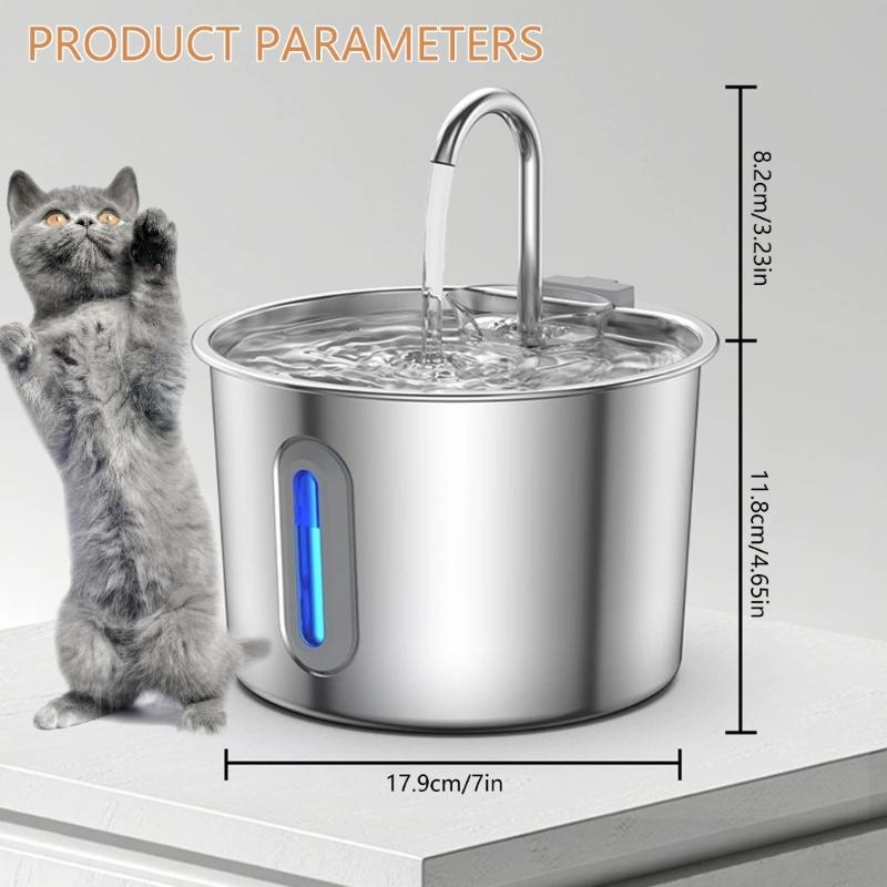 Cats Water Fountains Dogs Water Dispenser Big Capacity Super Mute Automatic Low Noise Waterer