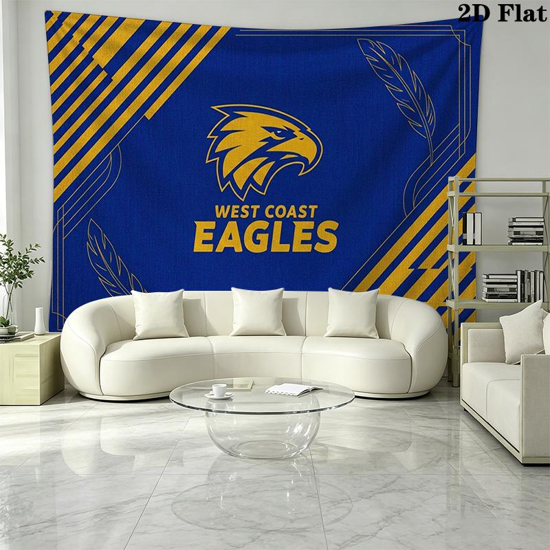 West Coast Eagles Wall Tapestry Aesthetic Wall Hanging Printed Fabric Blanket Decorative Tapestries for Bedroom Living Room Home Decor