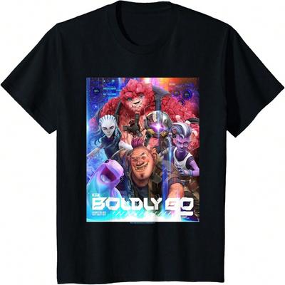 Camiseta Poster Niños Prodigio Audazmente Ir