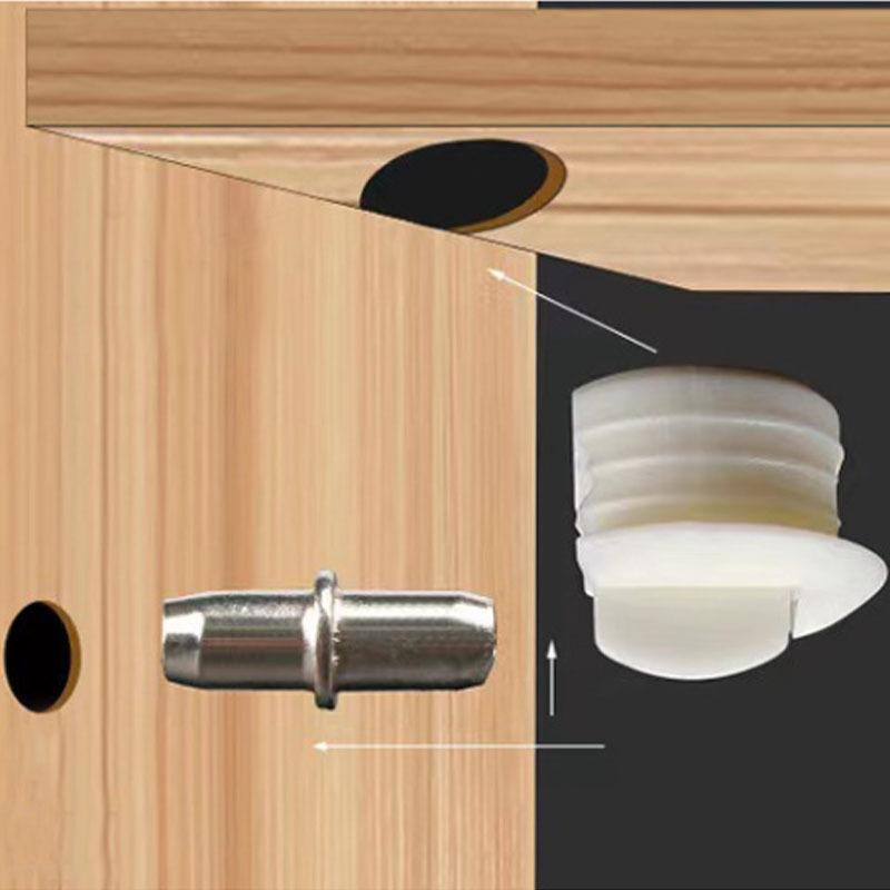16ks Nábytek Skříňka Skříňka Konzola Kolíky Prkno Plastová Nosná Konzola Vačka Hardware konektoru Upevňovací kování 3 v 1 Držák Hardware