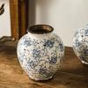 Blau-Weiße Porzellan Große Keramikvasen Für Blumengestecke Craquelé Glasuren Heimdekoration Wohnzimmer Mittelstücke