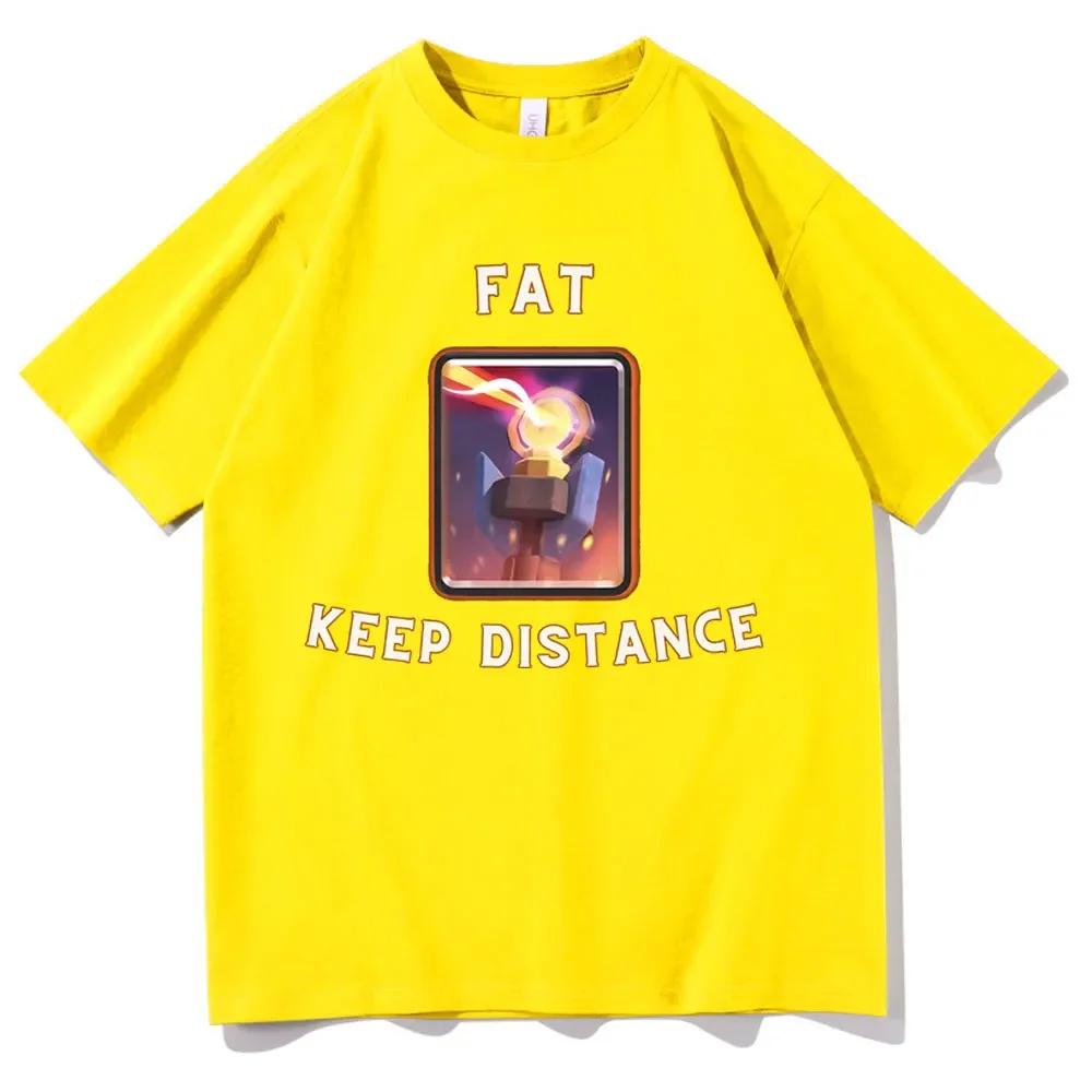 

ZX TEE Толстый Соблюдай Дистанцию Мем Футболка Мужская Женская Оверсайз Футболка из Чистого Хлопка Шутка Юмор Подарок для Него и для Нее Каваи Милые Мемы Футболки 4XL