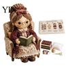 Unique Handmade Birthday Gifts Patchwork Doll DIY Kit, Cute Fabric Stuffed Figure Sewing Creative Activity for Stress Relief Floral Girl Craft