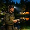 Head Lamp Rechargeable LED Hard Hat Gear Head Light for Camping Hiking Fishing Walking Night Work Backpacking Outdoor