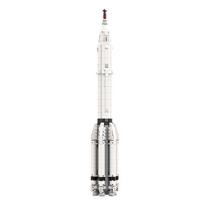 Non-Toxic Gobricks Building Blocks Moc-102952 Proton K [1:110 Saturn V Scale] With Lk-1 Circumlunar Space Craft Juguetes Educational Toys