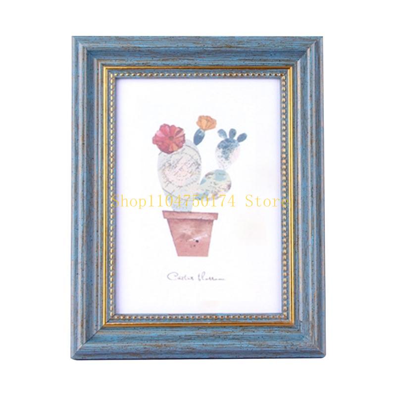 

Antique Photo Frame Retro Desk Standing Wall Mount Home Decors Wedding Festival Valentines Day Birthday Gift for Friend top sale 8 inch