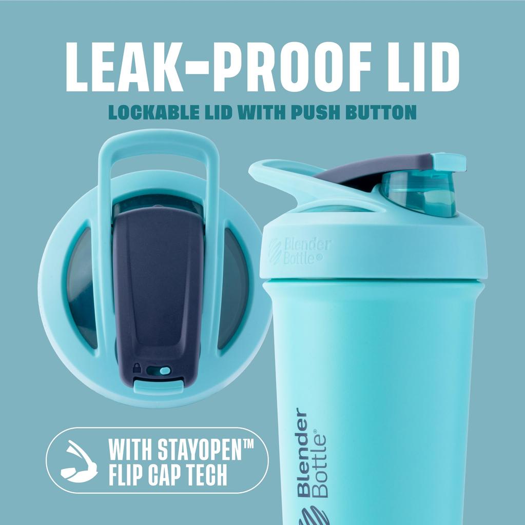 Blender Sticle Mixer Sticla Shaker Strada Stainless Sleek Oțel inoxidabil 25oz Spumă de mare importată BBSTSS25 SF (740 ml) [Produs obișnuit]