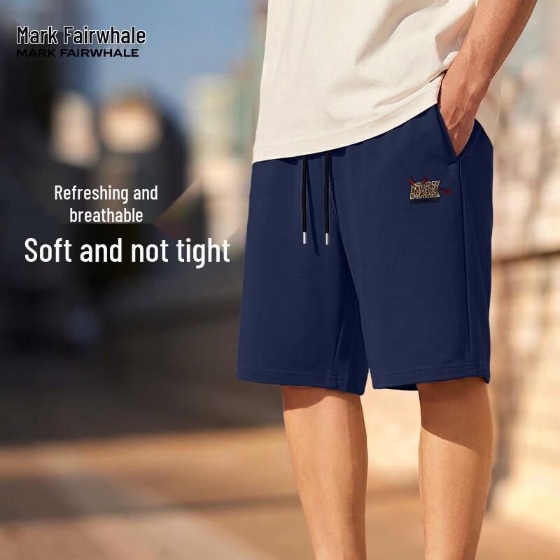 MARK FAIRWHALE Men s Casual Cotton Shorts 3XL