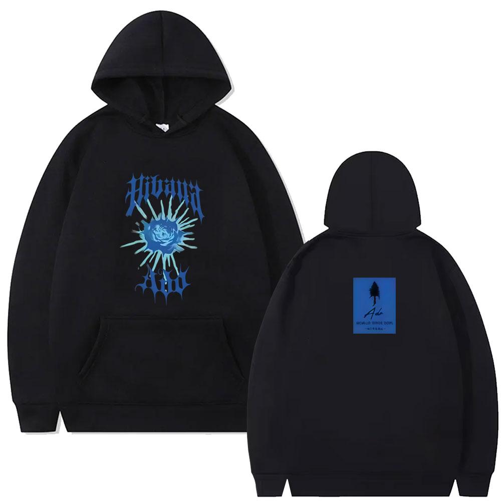 Ado World Tour Hibana Merch Hoodie Men Women Japanese Style Hooded Sweatshirt Unisex Pop Music Hoodies Streetwear