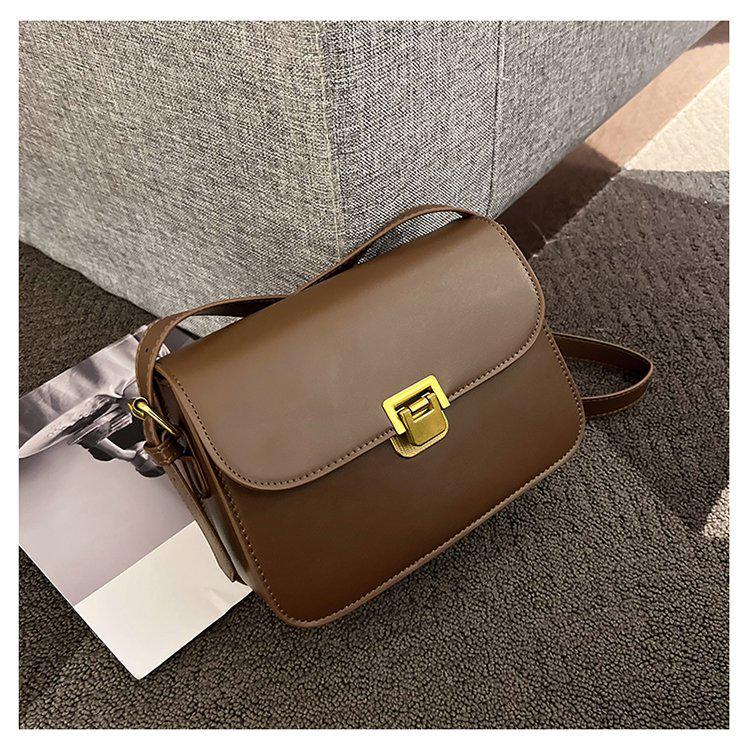 2024 Retro-Style Women's Small Square Commuter Shoulder Bag - Classic & Versatile