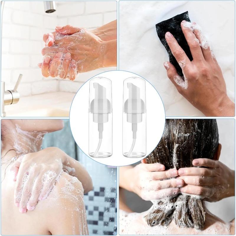 2Pcs 30ml 50ml 60ml Plastic Foam Pump Bottle Empty Face Eyelashes Cosmetic Bottle Cleaner Soap Dispenser Foam Bottle