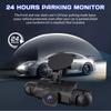 3.0″ IPS 360° Dash Camera HD 1080P 4Lens Driving Recorder with 32G Card for Loop Video Recording 24h Park Monitor GPS Navigation