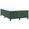 3144672 vidaXL Divan Bed and Mattress Dark Green 120x200cm Velvet