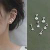 RSAMD 1Pair Zircon Earring for Women Ear Bone Nail Cartilage Earring Spiral Stud Earri-5mm