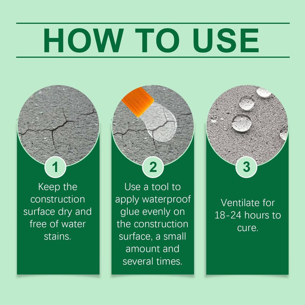 Jaysuing Adesivo impermeabilizante transparente mobiliário doméstico peitoril de janela revestimento impermeabilizante para banheiro remendo vazamento lacuna