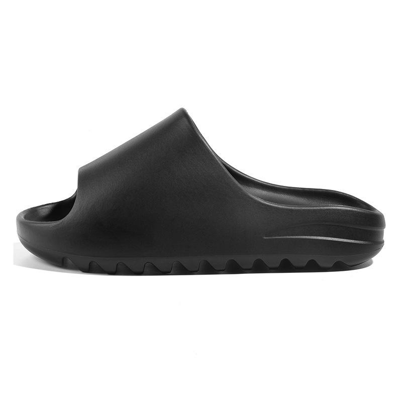 New coconut slippers summer indoor and outdoor stepping on shit feeling thick sole one-word drag couple shoes