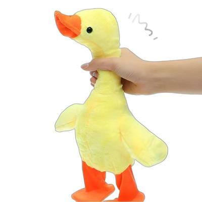 1Pcs Dancing With 138 Music Baby Toys Talking Singing And Walking Duck Musical Duck Plush Toy Christmas Gifts