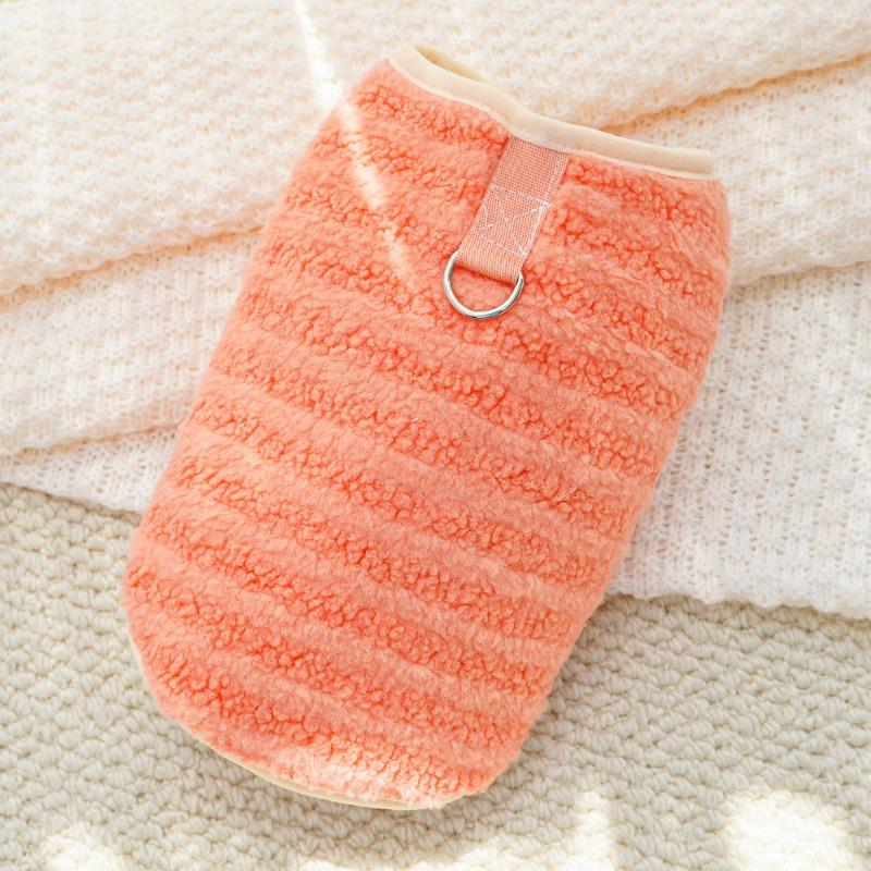 

Pet Clothing for Autumn and Winter, Double-layered Plush Cat and Dog Vests for Keeping Warm and Protecting Against The Cold XS