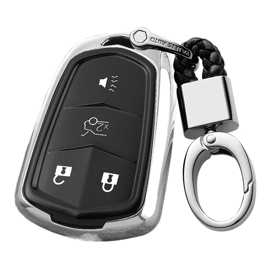 Ontto Cadillac Smart Key Case Key Shell Key Holder Dirt M серебряный