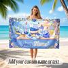 Fantasy Magic Theme Soft Beach Towel Personalized Custom Name Text Towel Portable for Beach Pool Travel