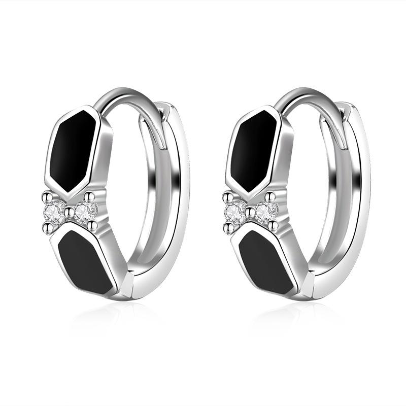 925 Sterling Silver Earrings Inlaid With Zircon Crystal Flower Earrings Charm Jewelry For Women Gift Engagement