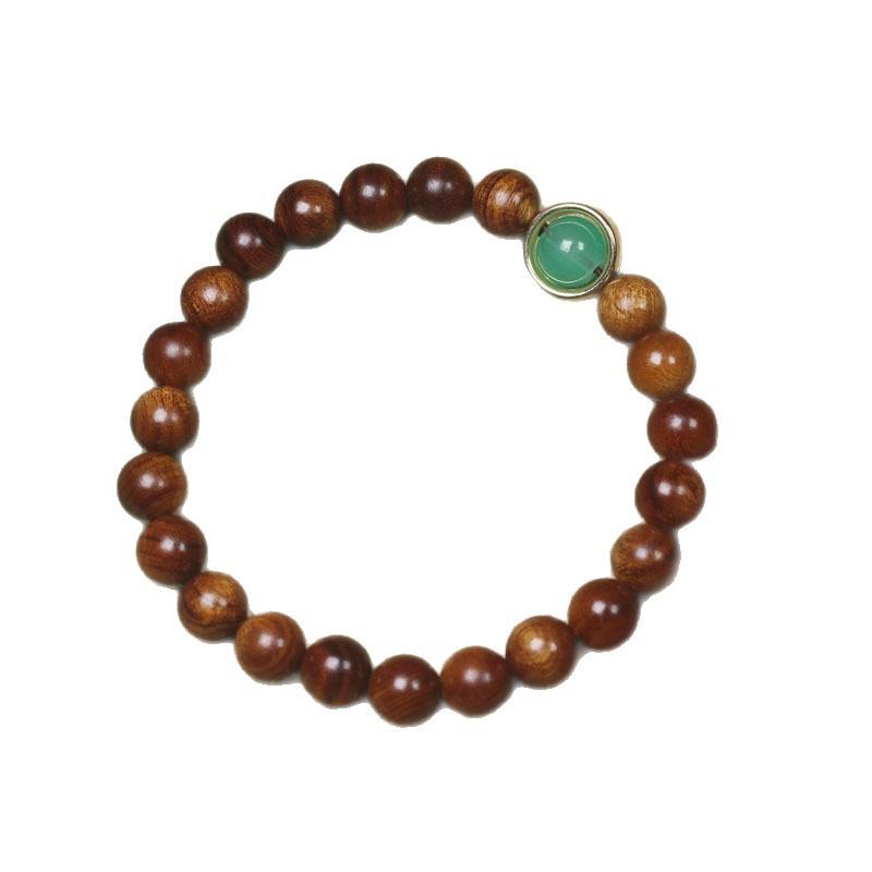 8mm Rosewood Beaded Bracelet, Simple Style Wooden Jewelry for Men and Women, Fashion Wrist Ornament