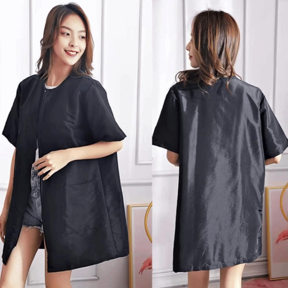 Antihaft Haar Friseursalon Uniformen Polyester Friseurkittel Schürze Friseurrobe Friseur