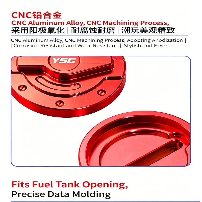 1Pcs Universal Cnc Aluminum Alloy Fuel Tank Cap For Motorcycle With Tightening Hex Screws And Wrenches
